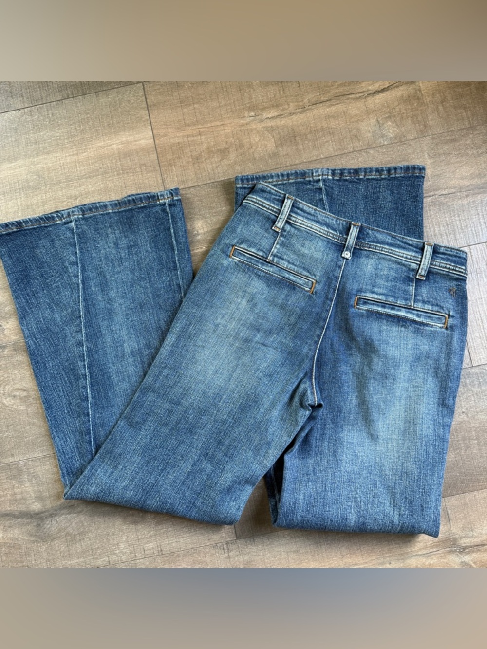 Anthropologie Pilcro Biker Mid-Rise Flare Jeans Size 26 - Picture 5 of 9